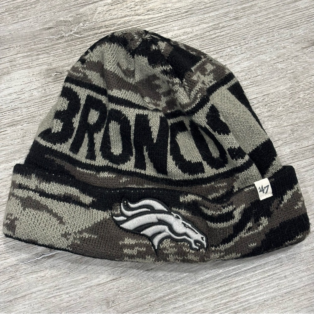 NFL Denver broncos winter hat beanie adult unisex football team apparel